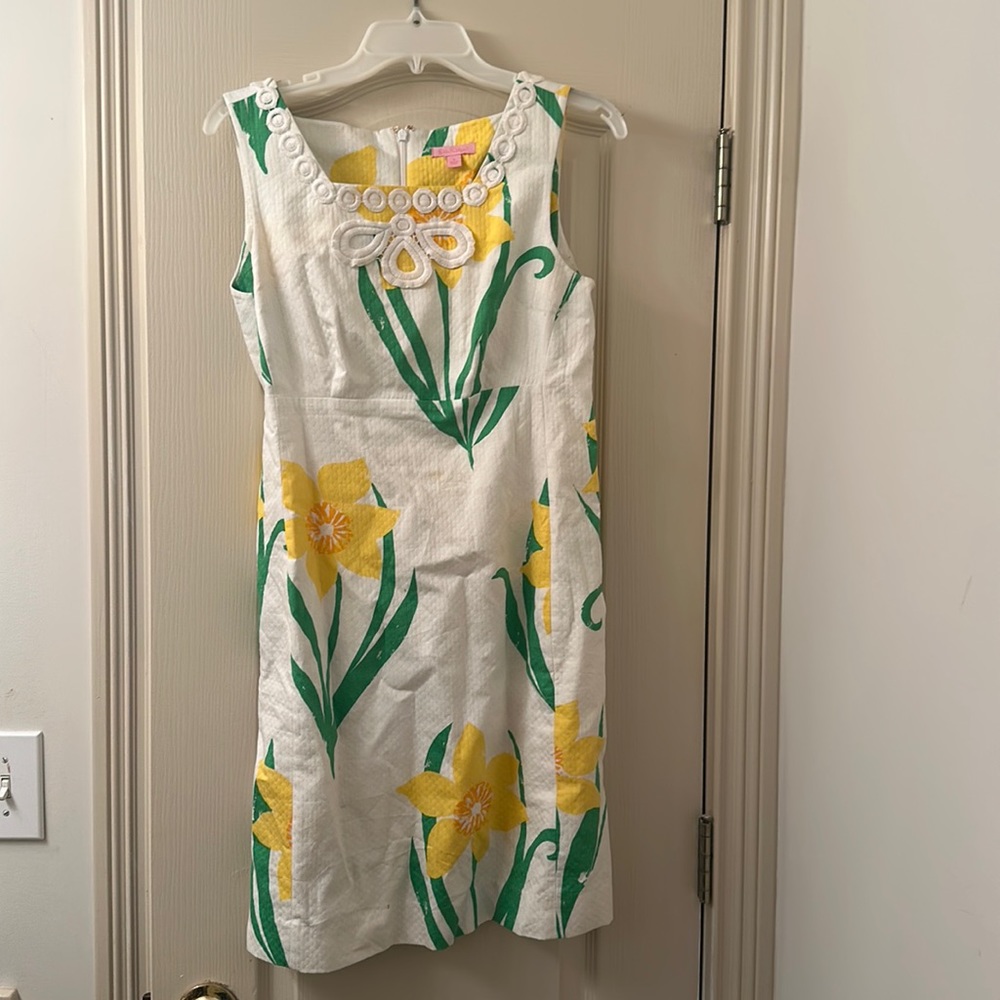 Lilly Pulitzer daffodil Dress EUC